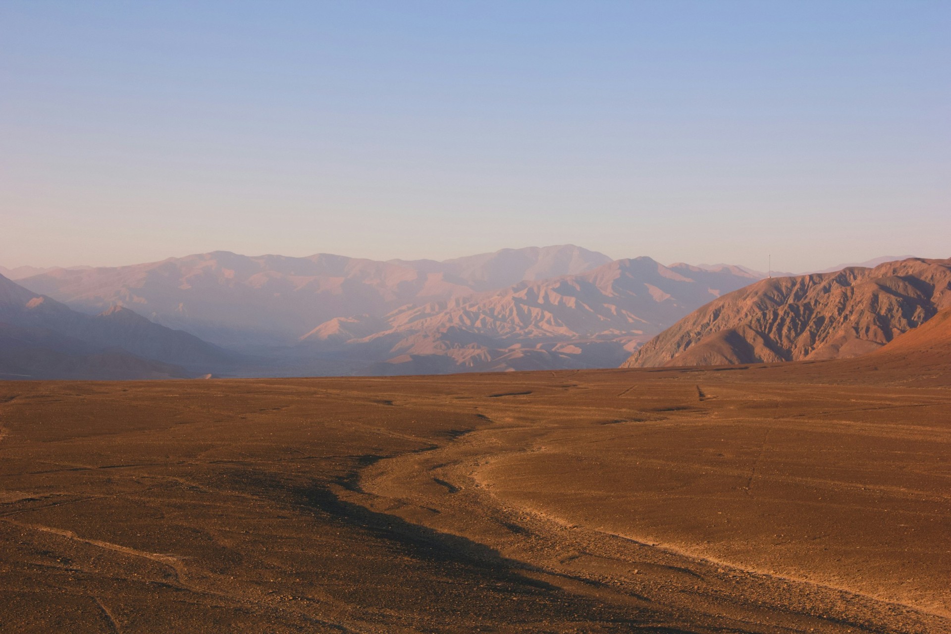Arid mountain terrain of the Peruvian Andes.